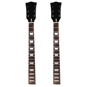 2Pc Elétrico braço da Guitarra Por Gibson Les Paul Lp Peças de Maple, Rosewood 22 Trastes